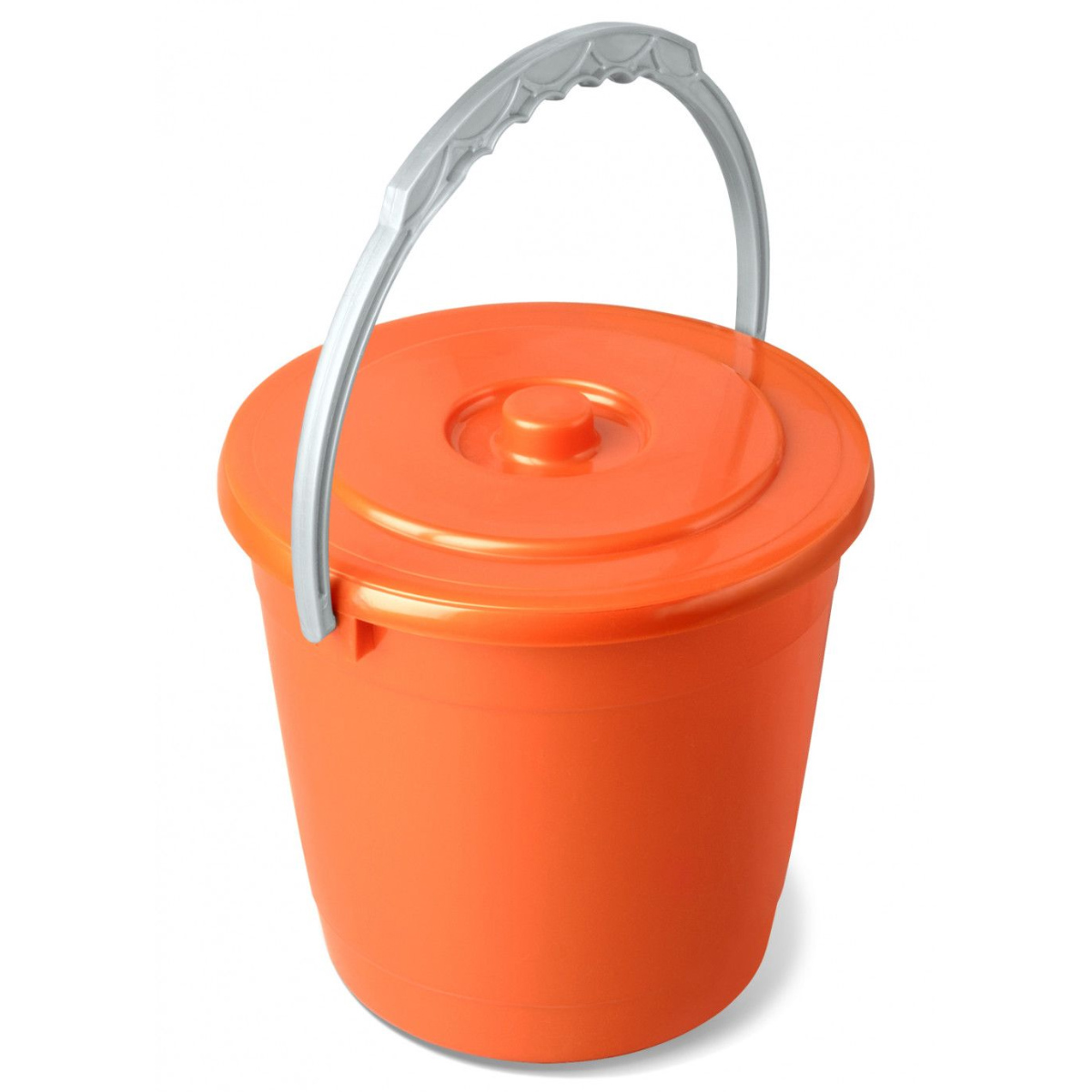 Ведро Мартика Колор 5л с крышкой перламутровое оранжевое С402КОРЖ Ведро Мартика Колор 5л с крышкой перламутровое оранжевое С402КОРЖ
