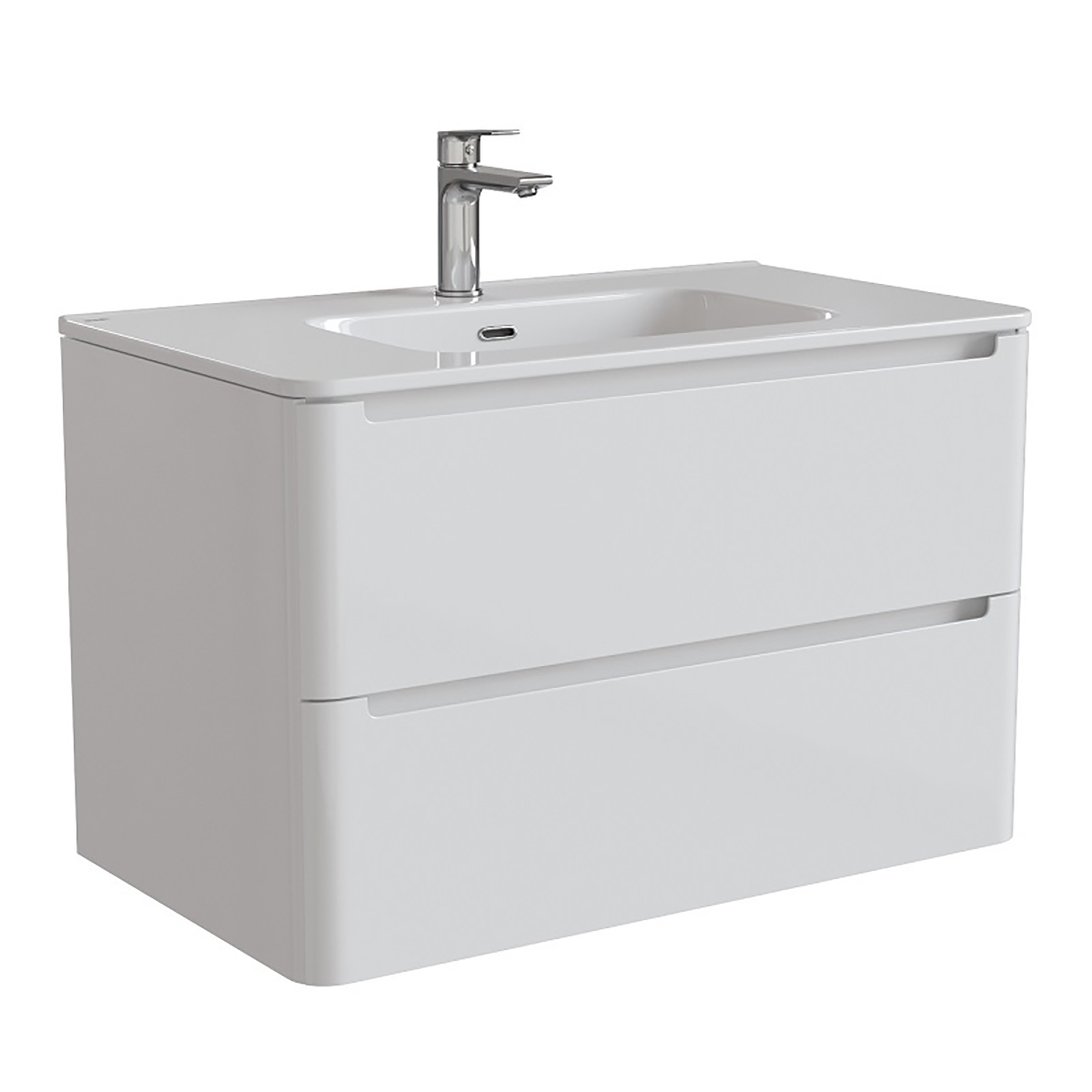 Тумба IDDIS с умывальником, подвесная, 80 см, белая, Edifice, IDDIS, EDI80W0i95K