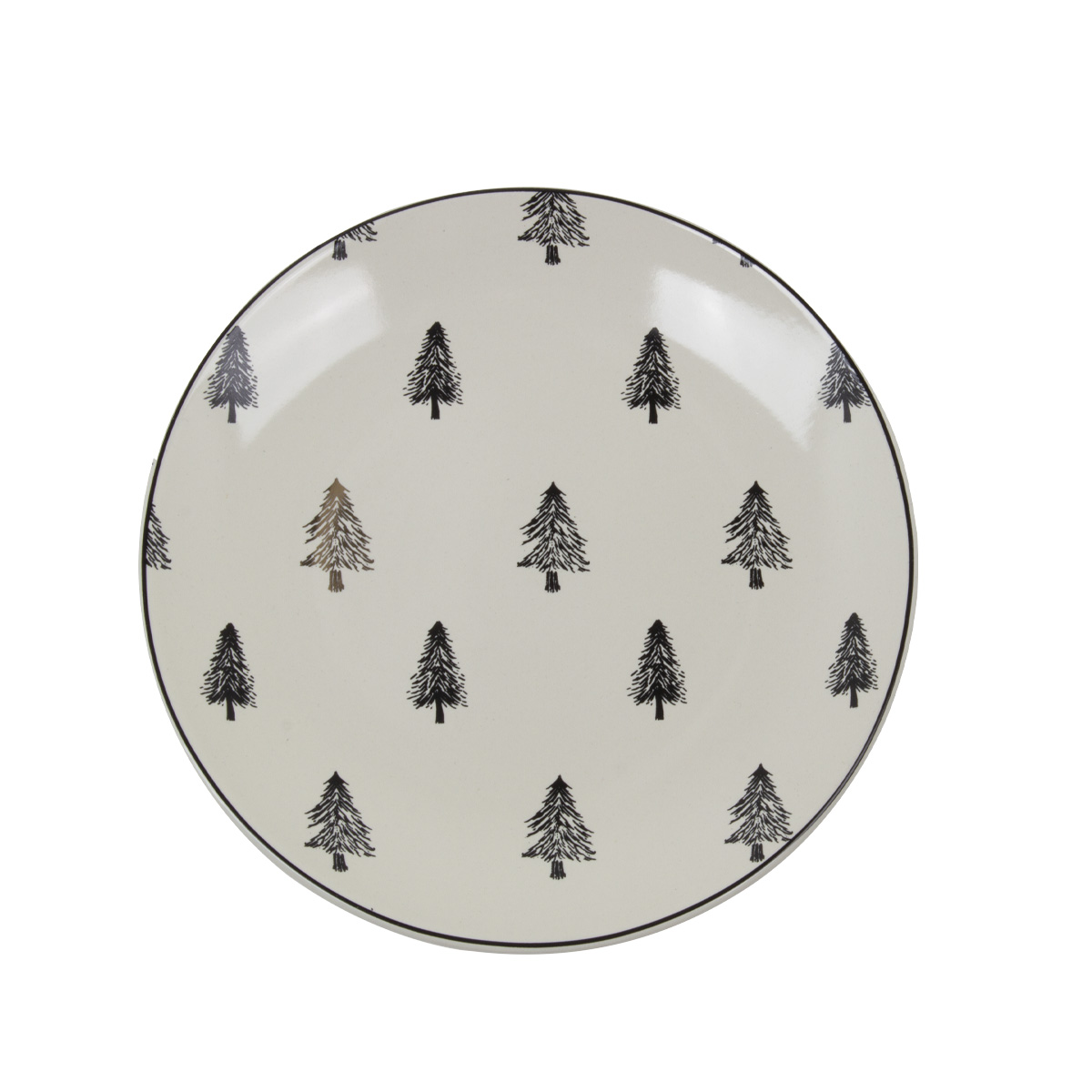 Тарелка обеденная DH НГ Елочки 27,5 см SYP56-01
