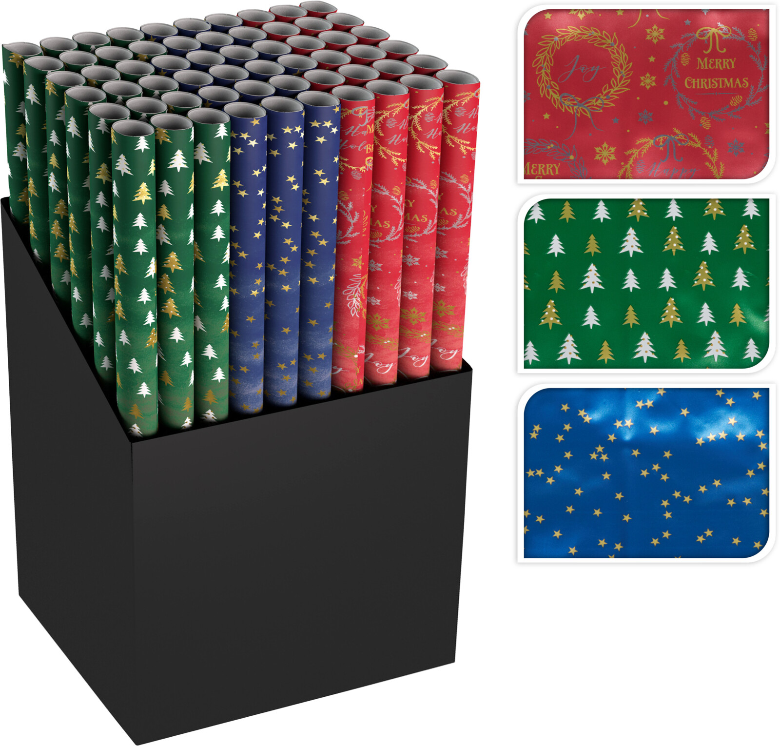 Бумага для упаковки 70х200 см 3 вида в ассортименте PPN102980 К