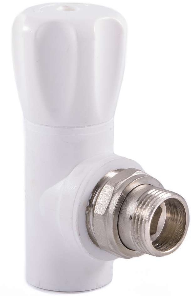 Вентиль для радиатора 20х1/2" угловой, серый РТП