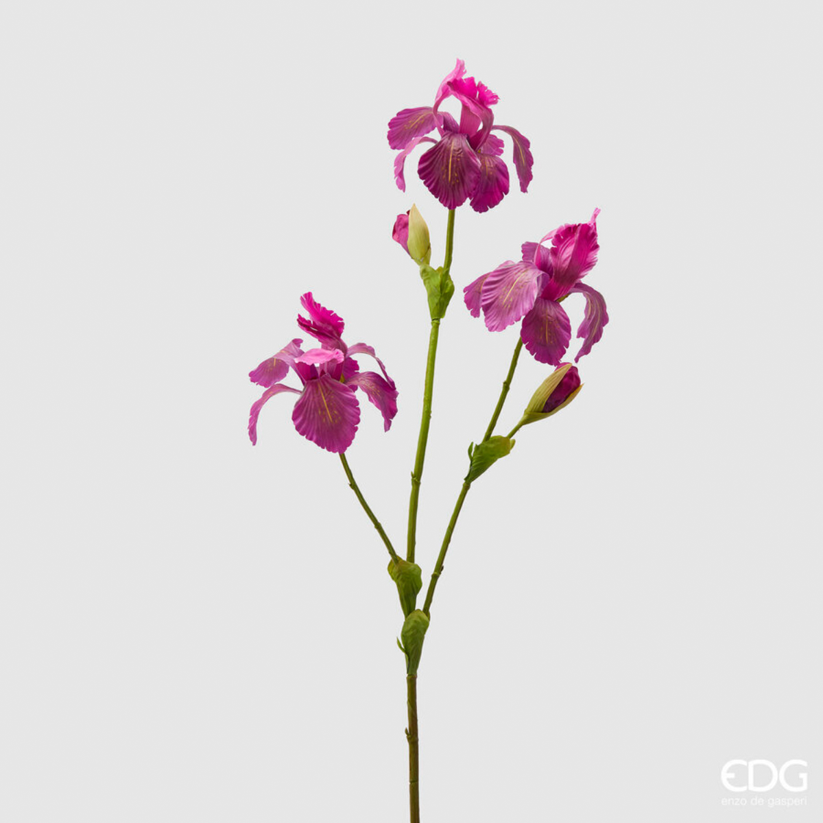 Ветка искуственная EDG Ирисы 80 см пурпурный 2100016A667