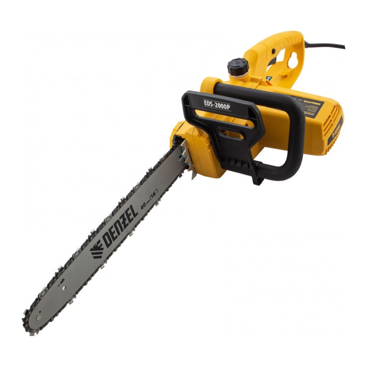 Пила цепная электрическая EDS-2000P, 2кВт,поперечная,шина 40см,шаг 3/8, паз 1,3мм, 57зв// Denzel