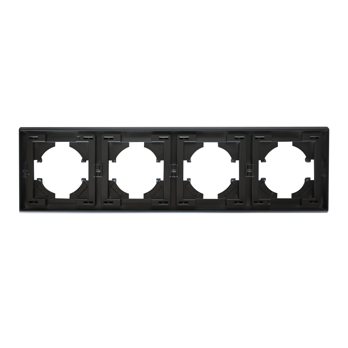 Рамка Brilliant E2-123-1, 4-постовая серый