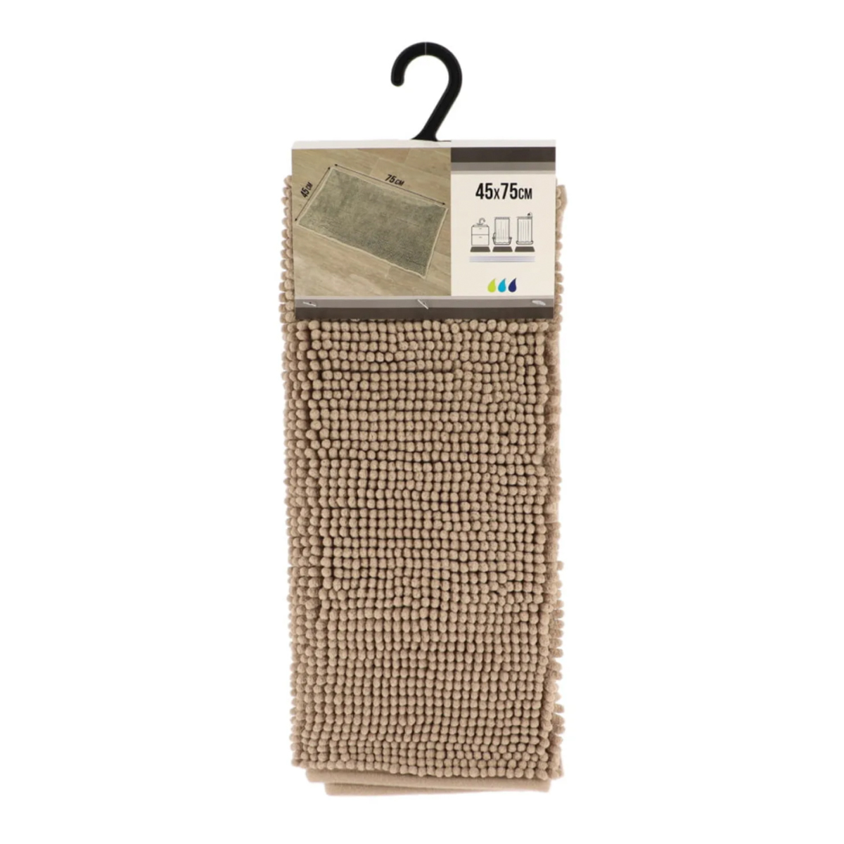 Коврик для ванной Tendance 45х75 см коричневый 7707165