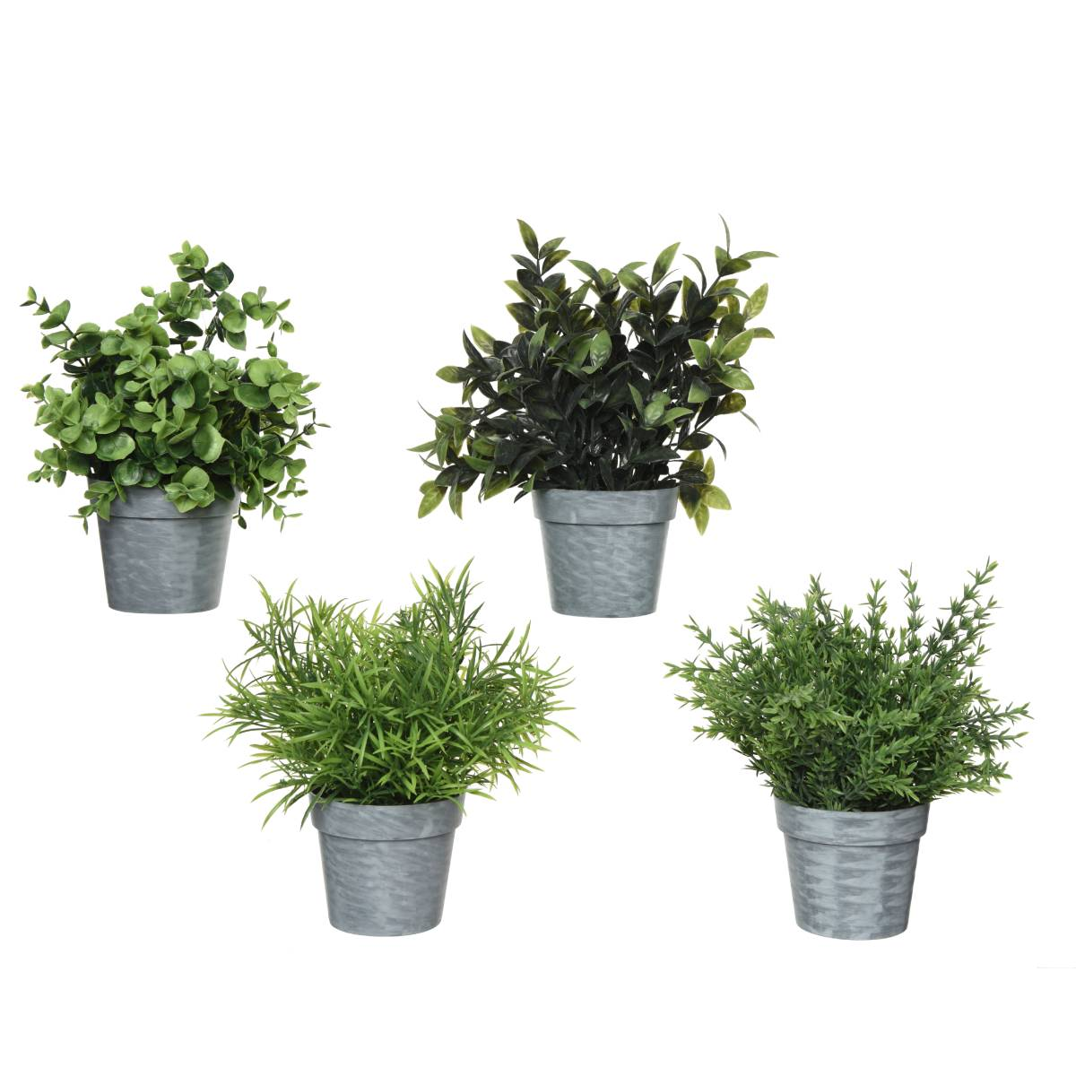 Растение искусственное в горшке 21 см 4 вида в ассортименте 800211 Kmg