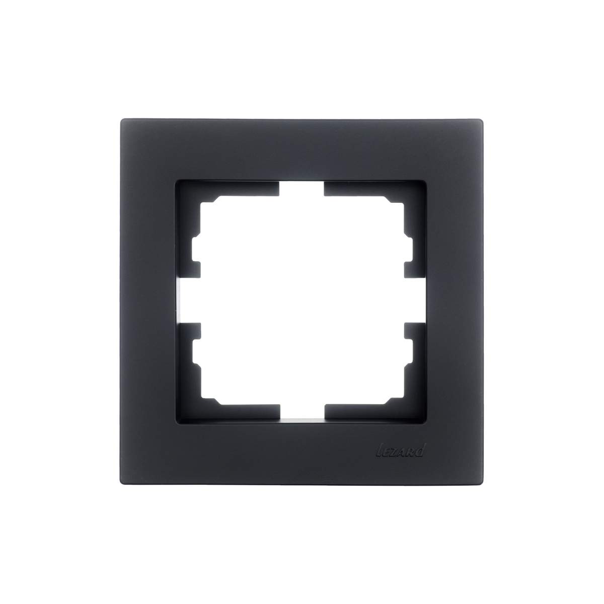 Рамка VESNA 742-4200-146 1-ая горизонтальная черная матовая