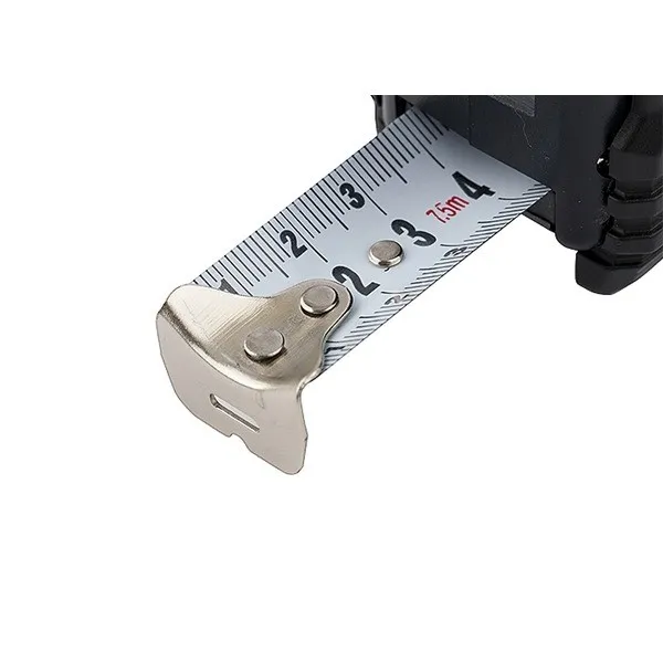 Рулетка Black, 7,5 м х 25 мм, обрезиненный корпус// MATRIX