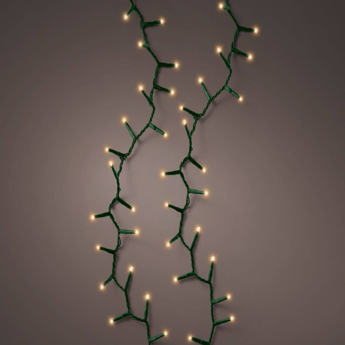 Электрогирлянда Нить 16 м 750 LED IP44 теплый свет зеленый провод таймер 8 ч диммер 220 В 495372 Kmg