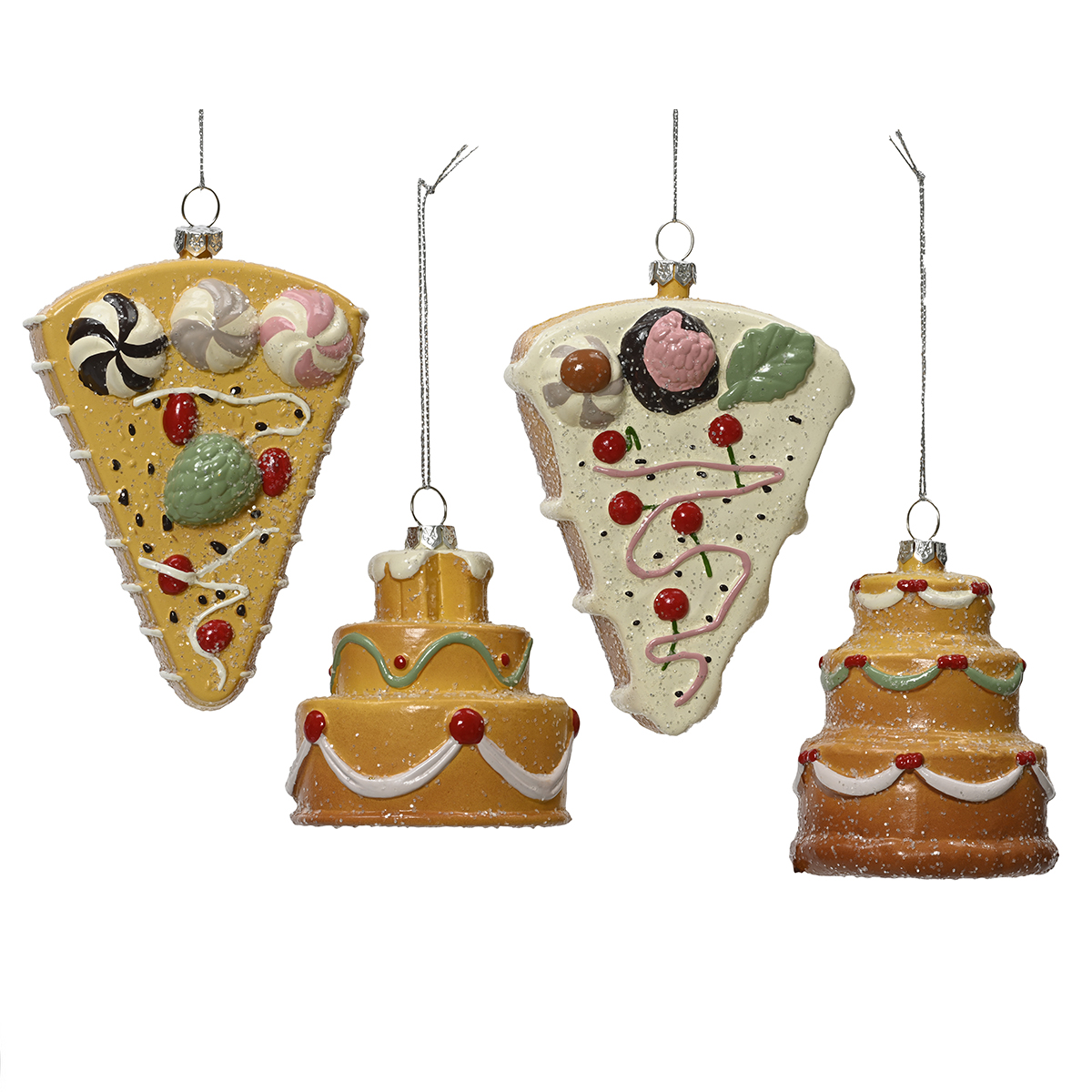 Украшение подвесное Торты 9,2х6,4х12,9 см 4 вида в ассорт.029405 Kmg