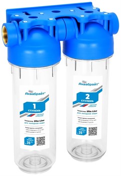АБФ-2-3/4, двухступенчатый магистральный фильтр SLIM LINE, Аквабрайт