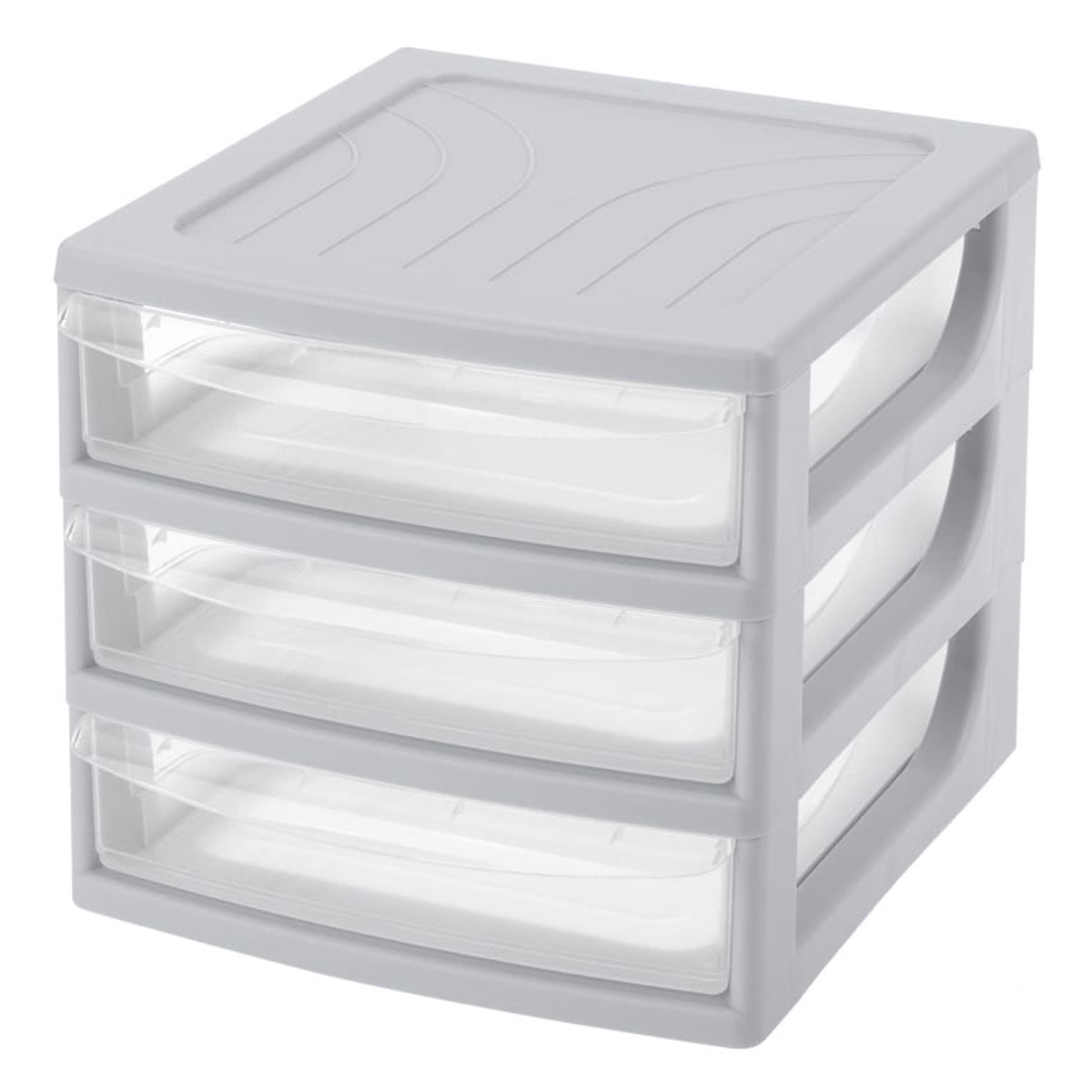 Органайзер Econova А6, 3 ящика 17,5х18,6х21,4 см Светло-серый