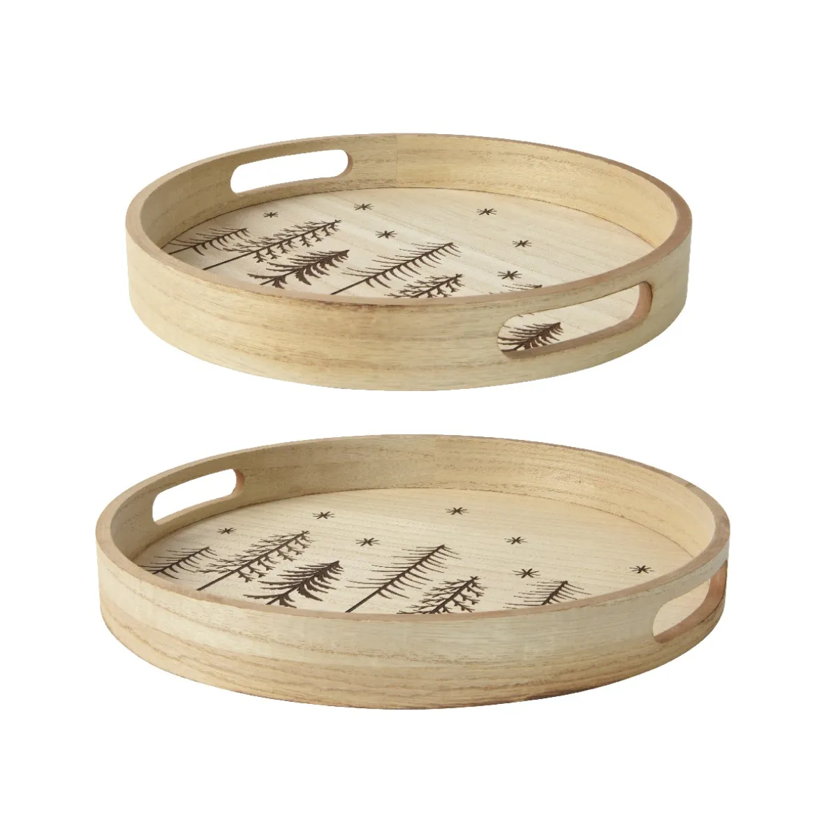 Набор подносов новогодних Kaemingk D 34,5 см 707772