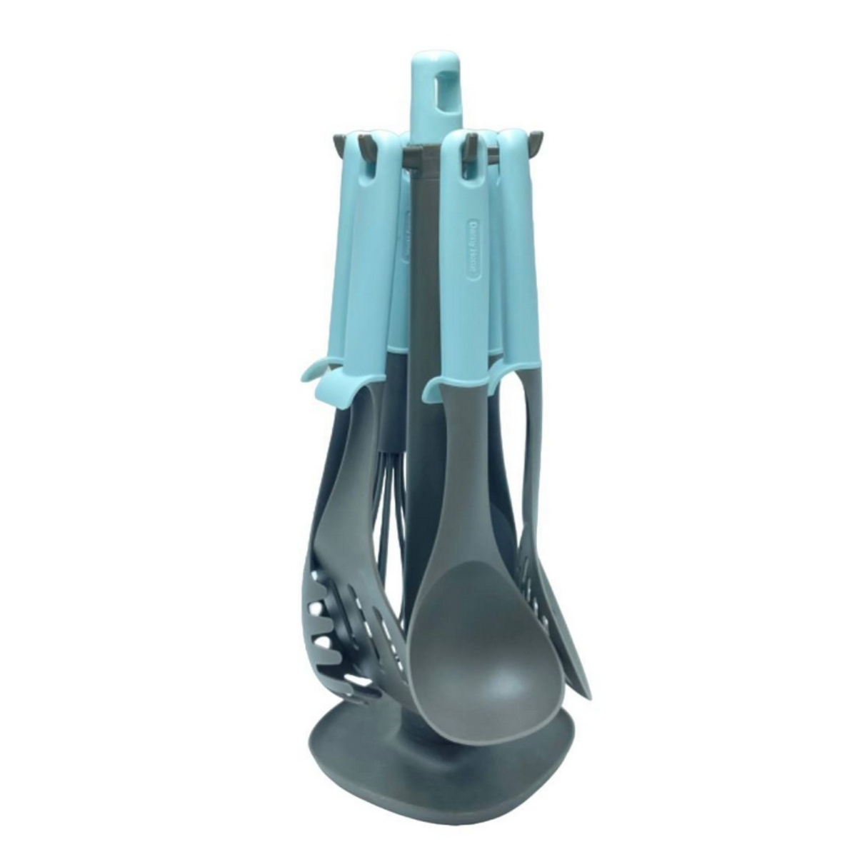 Набор кухонных принадлежностей DH нейлон 7 пр.голубой с подставкой DH3205
