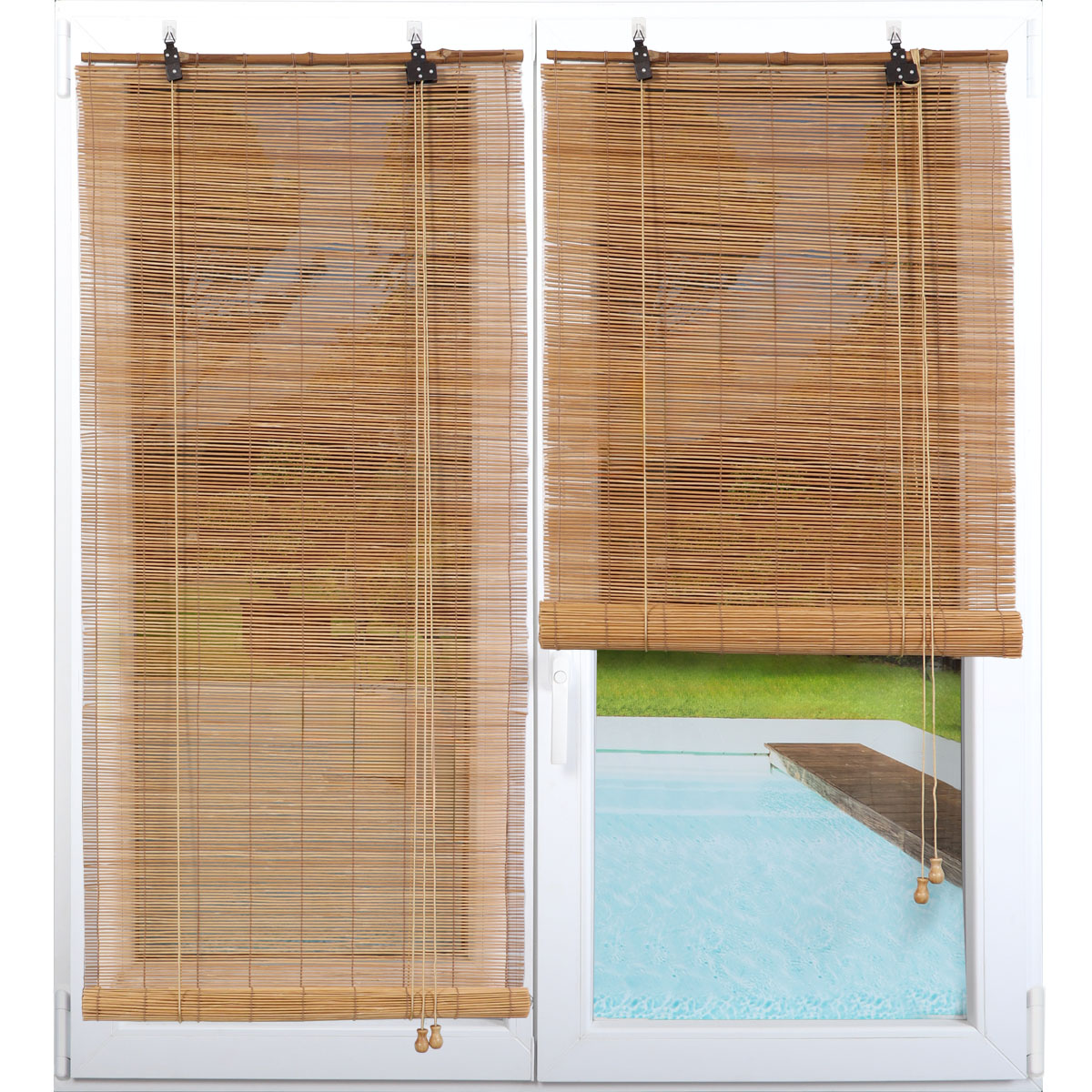 Штора рулонная бамбук 120х180 см натуральный 330012018004