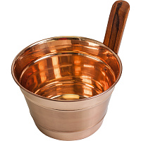 Бадья Банные штучки, 4 л медная 32029