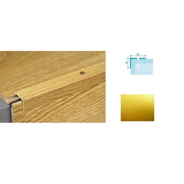 Профиль угловой  ПУ 03.золото.1,35м