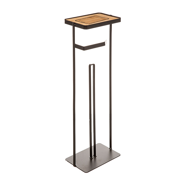 Держатель для туалетной бумаги с полкой 5Five 18х12х59,2 см коричневый 174679B