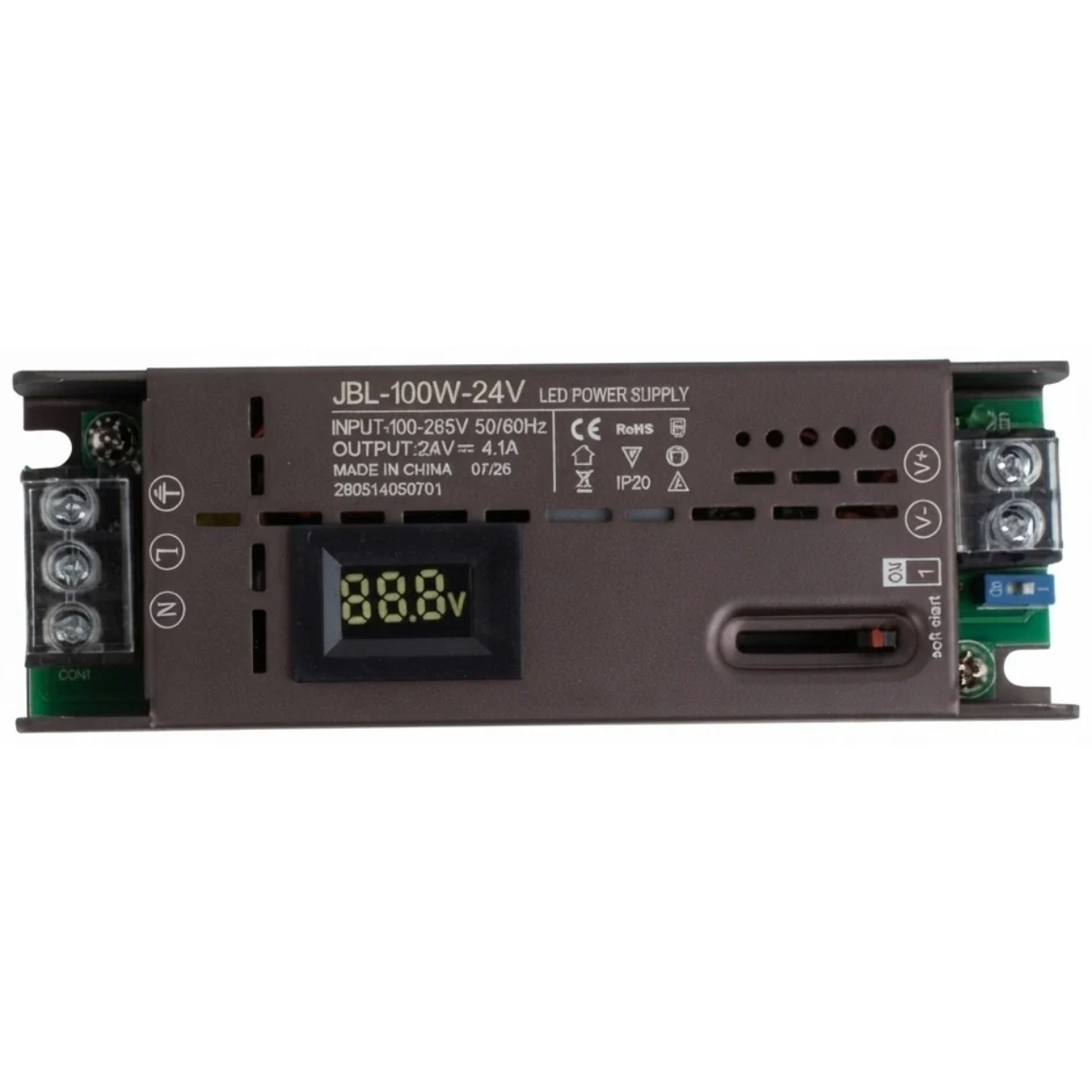 Блок питания для светодиодного оборудования (LED Power Supply) 24V-100W-IP20
