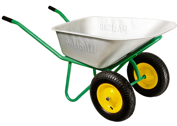 Тачка PALISAD садово-строительная, 2-х колесная, усиленная, грузоподъемность 320 кг, объем 100 л