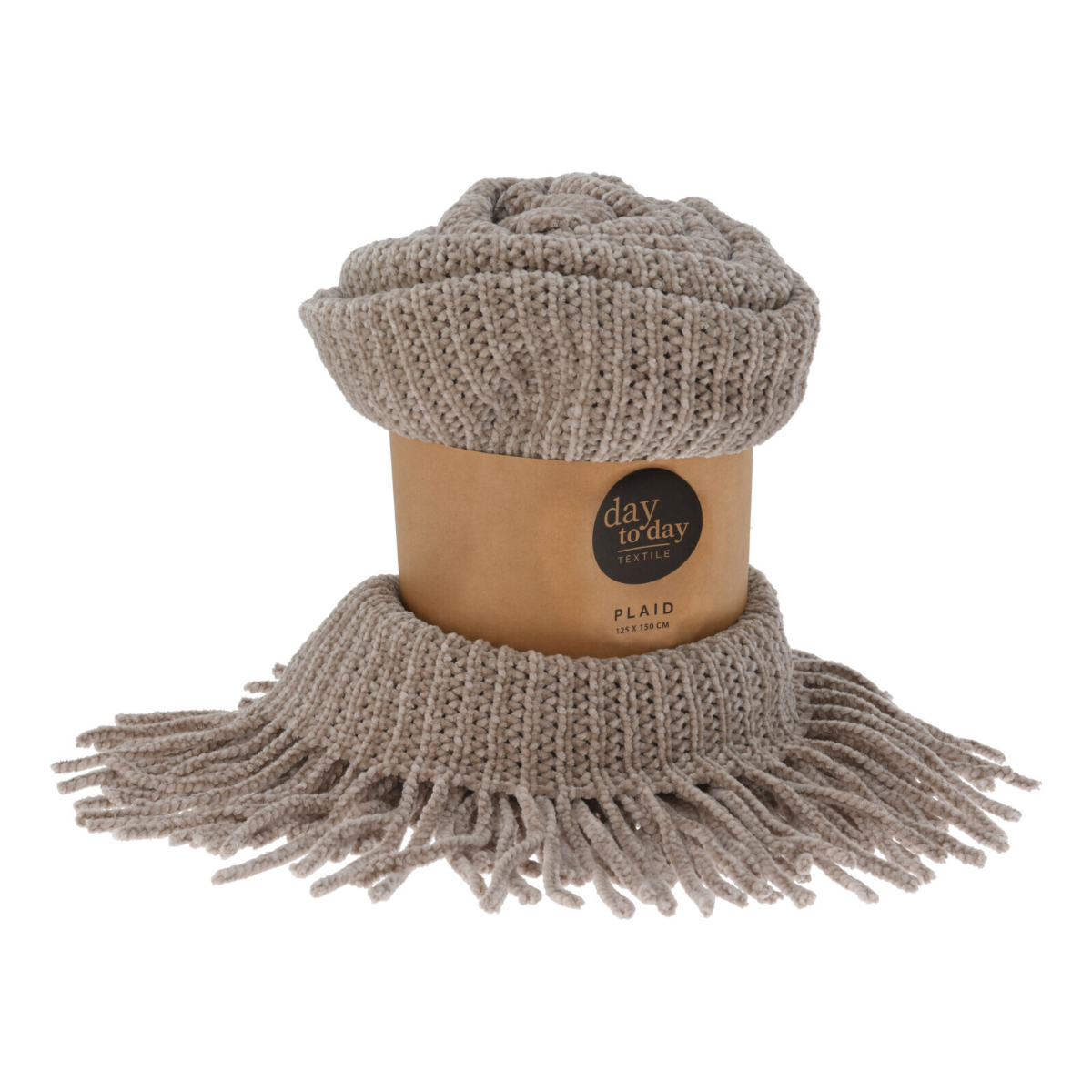 Плед 125х150 см шенил 4 цвета в ассортименте AAE820550 К