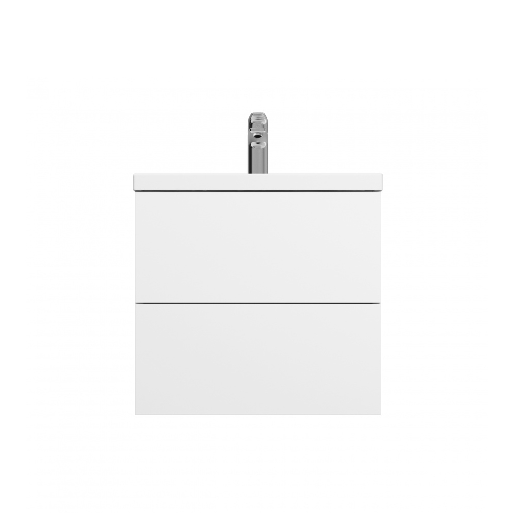 Тумба подвесная под умывальник AM.PM GEM M90FHX06022WG 60 см, 2 ящика push-to-open, цвет: белый, гля