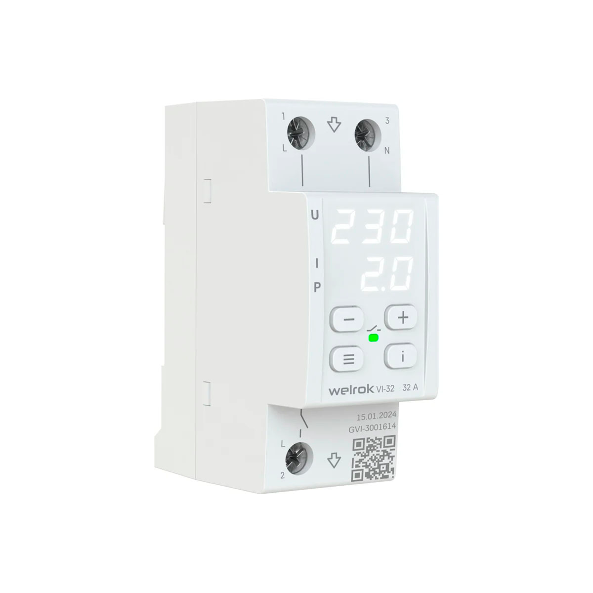 Реле напряжения с контролем тока Welrok VI-32