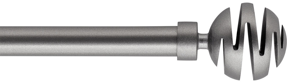 Карниз телескопический одинарный Luance VILLALOUISE  210-380 см серый 75032210938