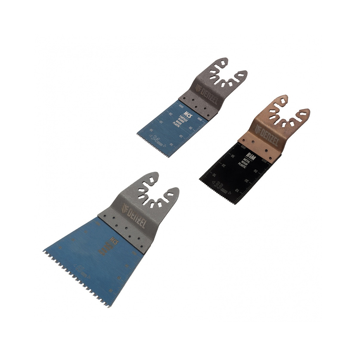 Набор насадок для МФИ по дереву и металлу, 3 шт. // Denzel