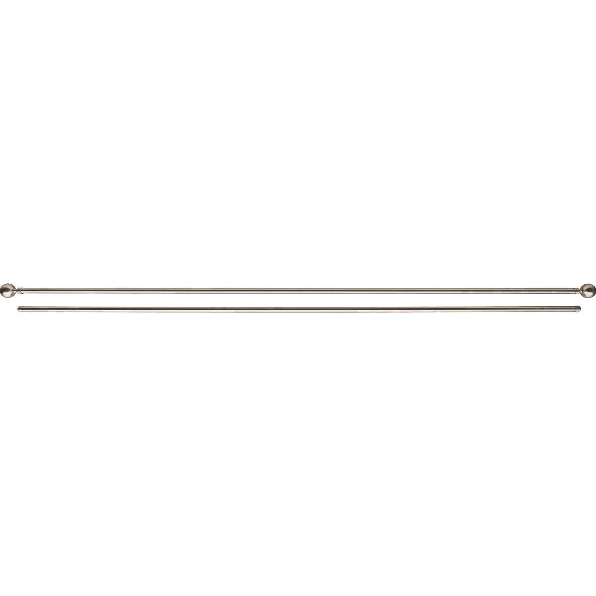 Карниз телескопический двойной Luance PALOMA 210-380 см D19 серебро 796221099