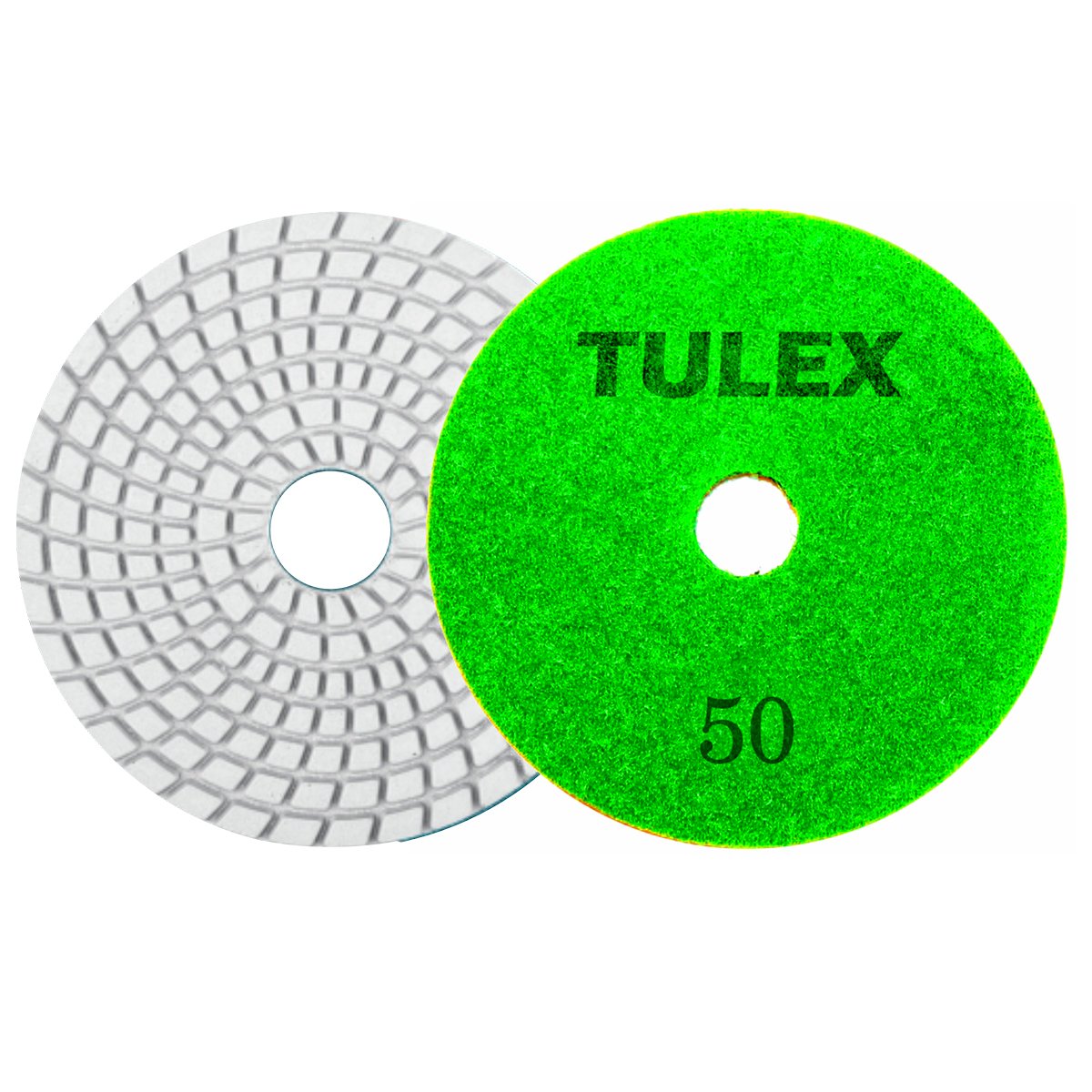 Круг алмазный гибкий шлифовальный TULEX 851021-50 на велкро основе, мокрое шлифование, 100мм, P50