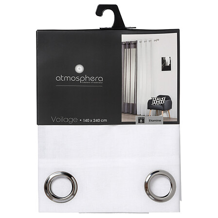 Тюль Atmosphera SAB 140х240 см белый 168809Z Тюль Atmosphera SAB 140х240 см белый 168809Z