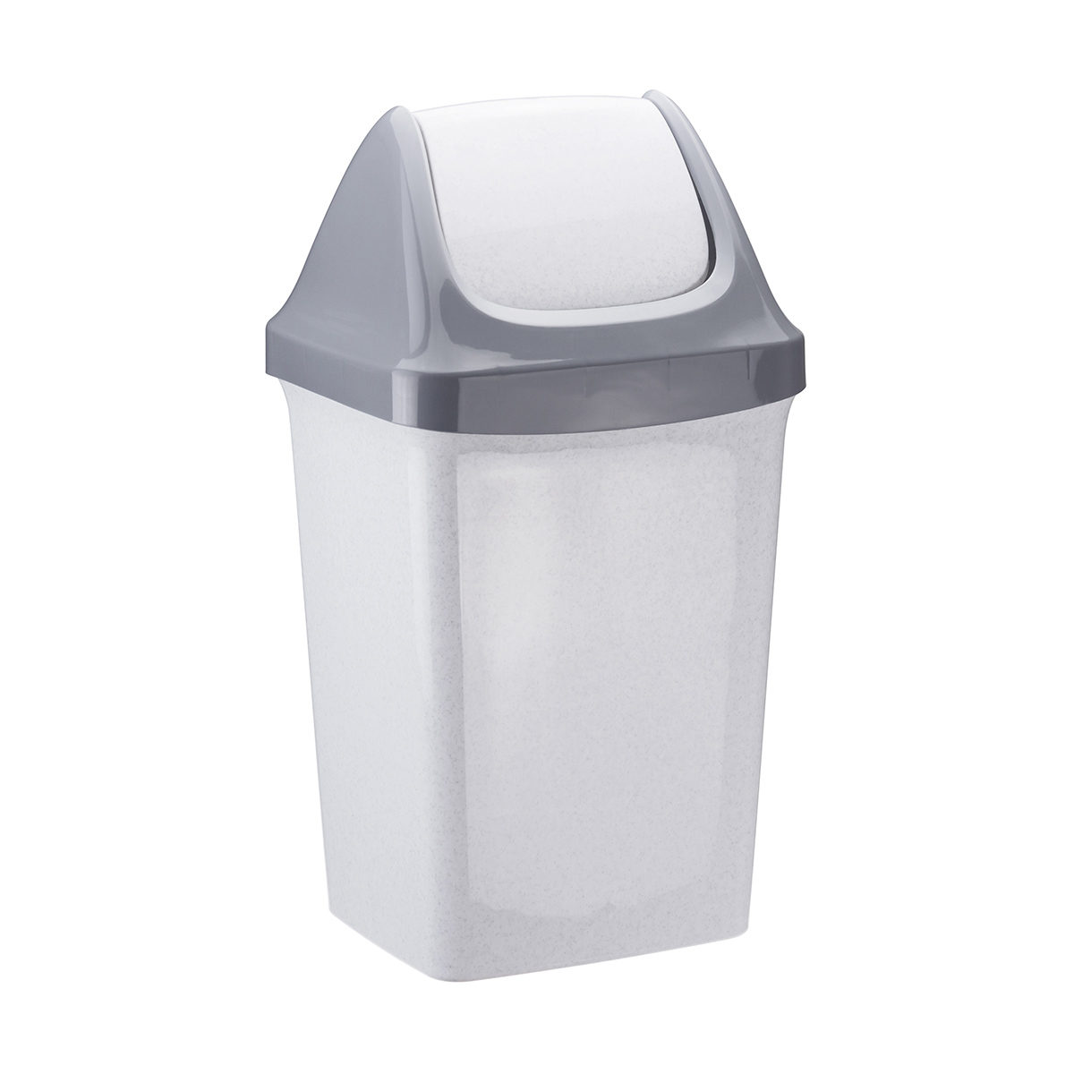 Контейнер для мусора СВИНГ 50л Мраморный