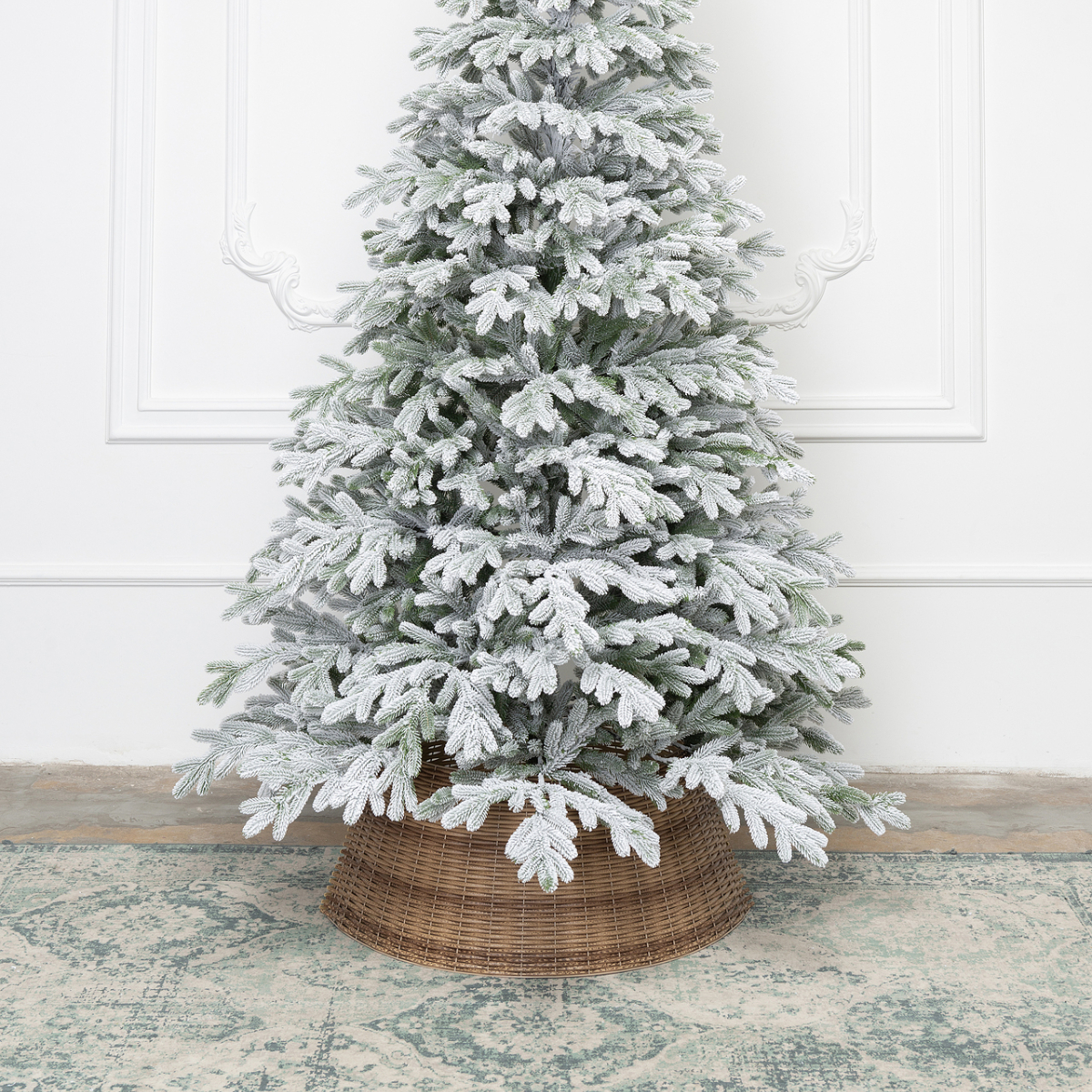 Елка искусственная Уссурийская заснеженная 210 см 100% литая хвоя 254210 ЕТ