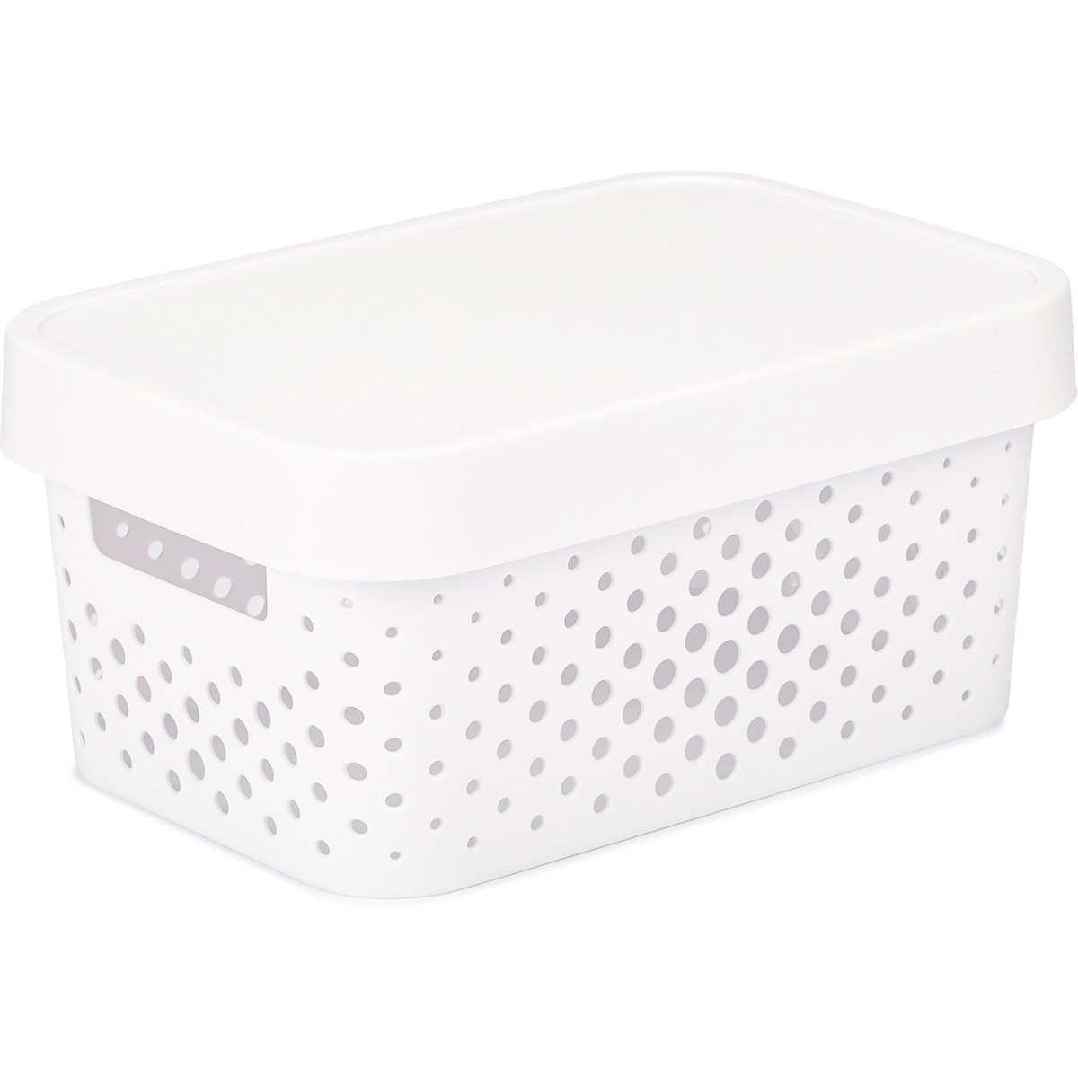 Коробка Curver INFINITY перфорированная с крышкой 4,5л белый