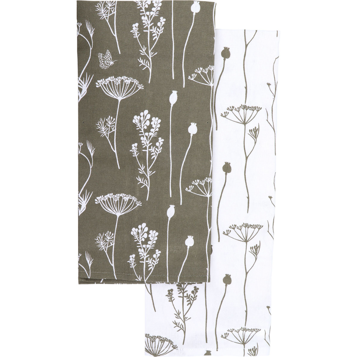 Набор кухонные полотенец Luance CAPUCINE 50х70 см хлопок хаки/зеленый 45022507