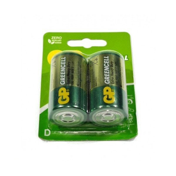 Batarea GP 13G-UE2 Greencell LR20 (2 шт)