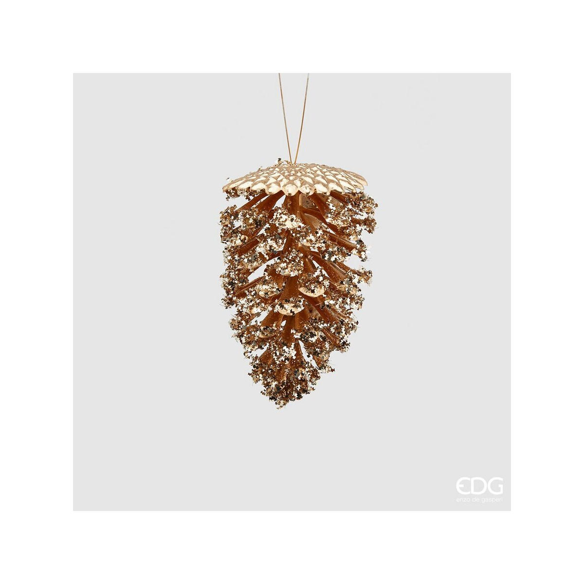 Украшение подвесное EDG Шишка 11 см золото 682734.010