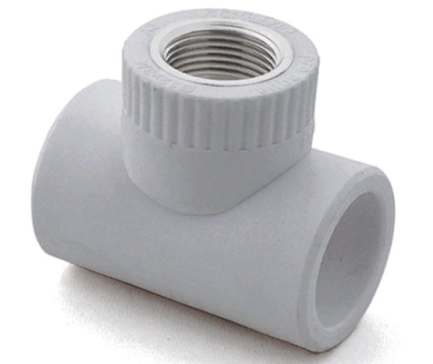 Тройник комбинированный с внутр.рез. 32х1", серый РТП