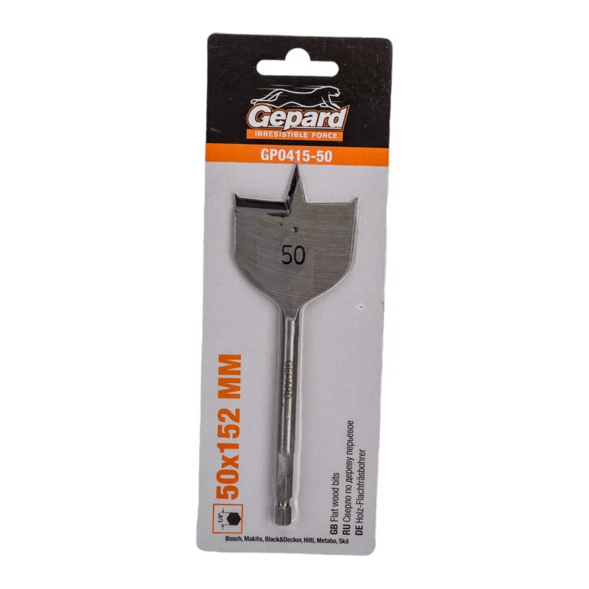 Сверло по дереву перьевое ф50мм GEPARD (GP0415-50), арт.GP0415-50