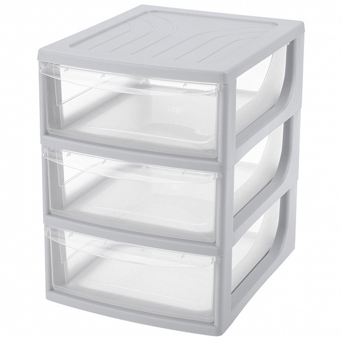 Органайзер Econova А5, 3 ящика 19,5х25,4х26,4 см Светло-серый