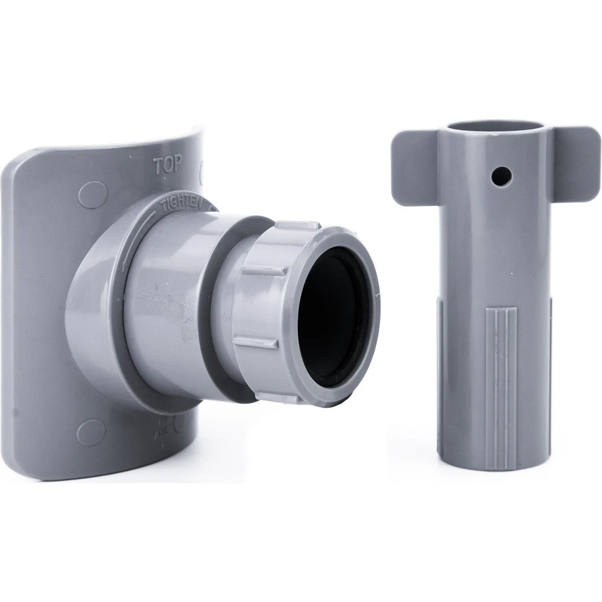 Врезка (адаптер) в канализационную трубу ВК ABS 110х50, серый,РТП