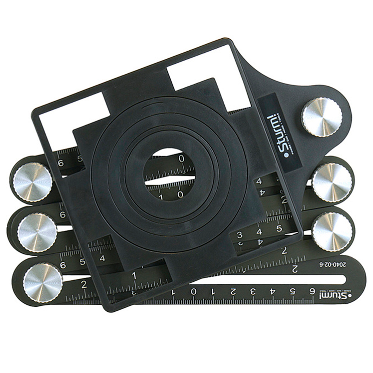 Линейка многофункциональная Sturm! 2040-02-6, 6 частей + направляющая для коронки