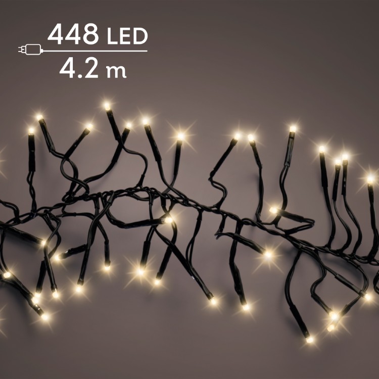 Электрогирлянда 448 LED 8 функций, эффект мерцания OUTDOOR/INDOOR 494953 Kmg
