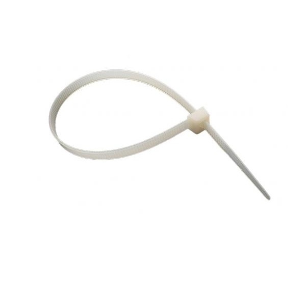 Хомуты СИБРТЕХ 180 х 3,6 мм, пластмассовые, белые, 100 шт.