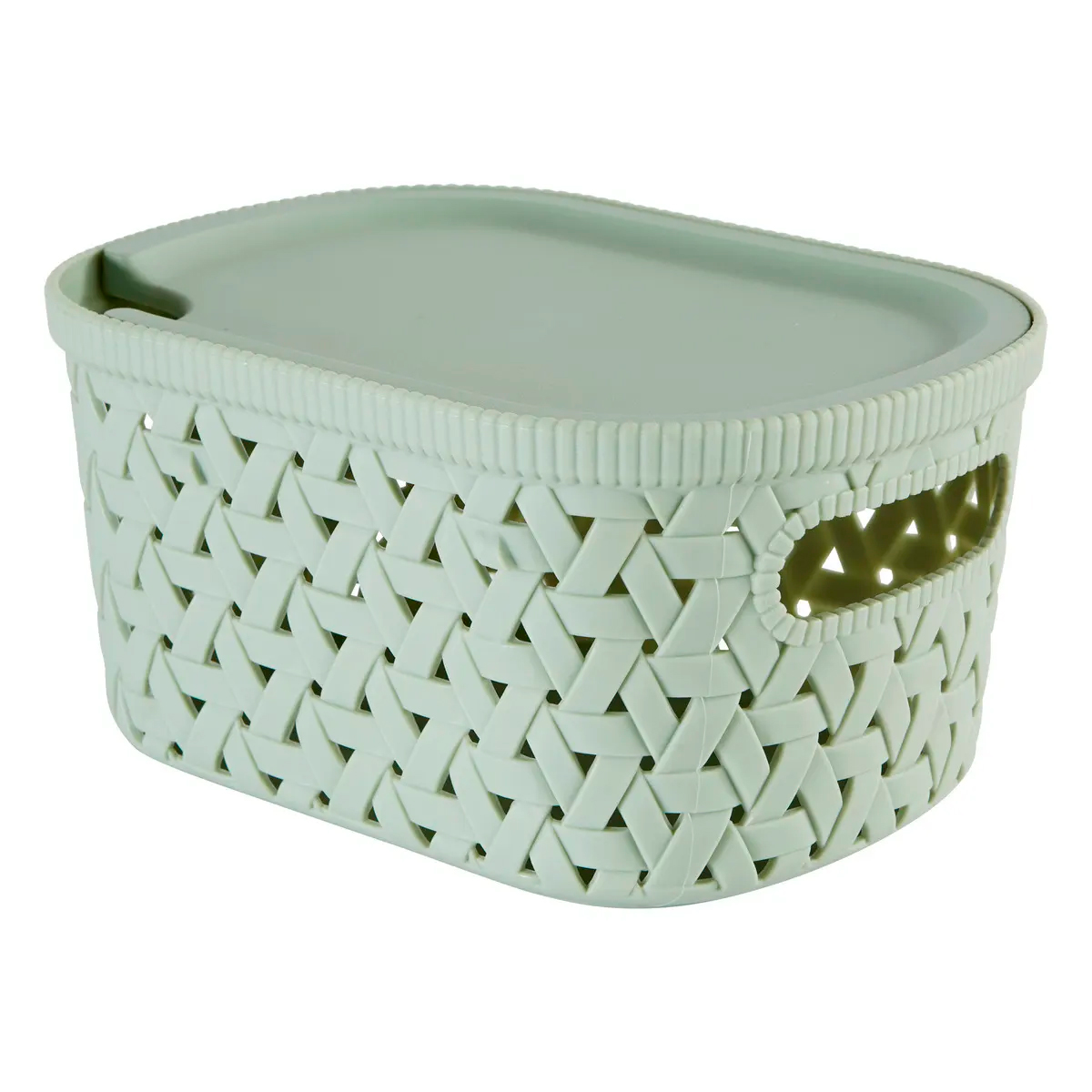 Корзинка с крышкой 5Five Tressy 2,3л 19,9х15х10,1см оливковый 209334B Корзинка с крышкой 5Five Tressy 2,3л 19,9х15х10,1см оливковый 209334B