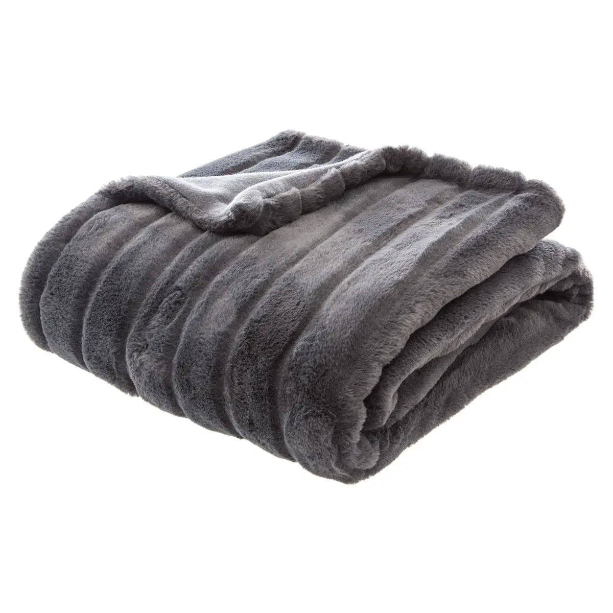 Плед Atmosphera 120х160 см мех серый 146230L