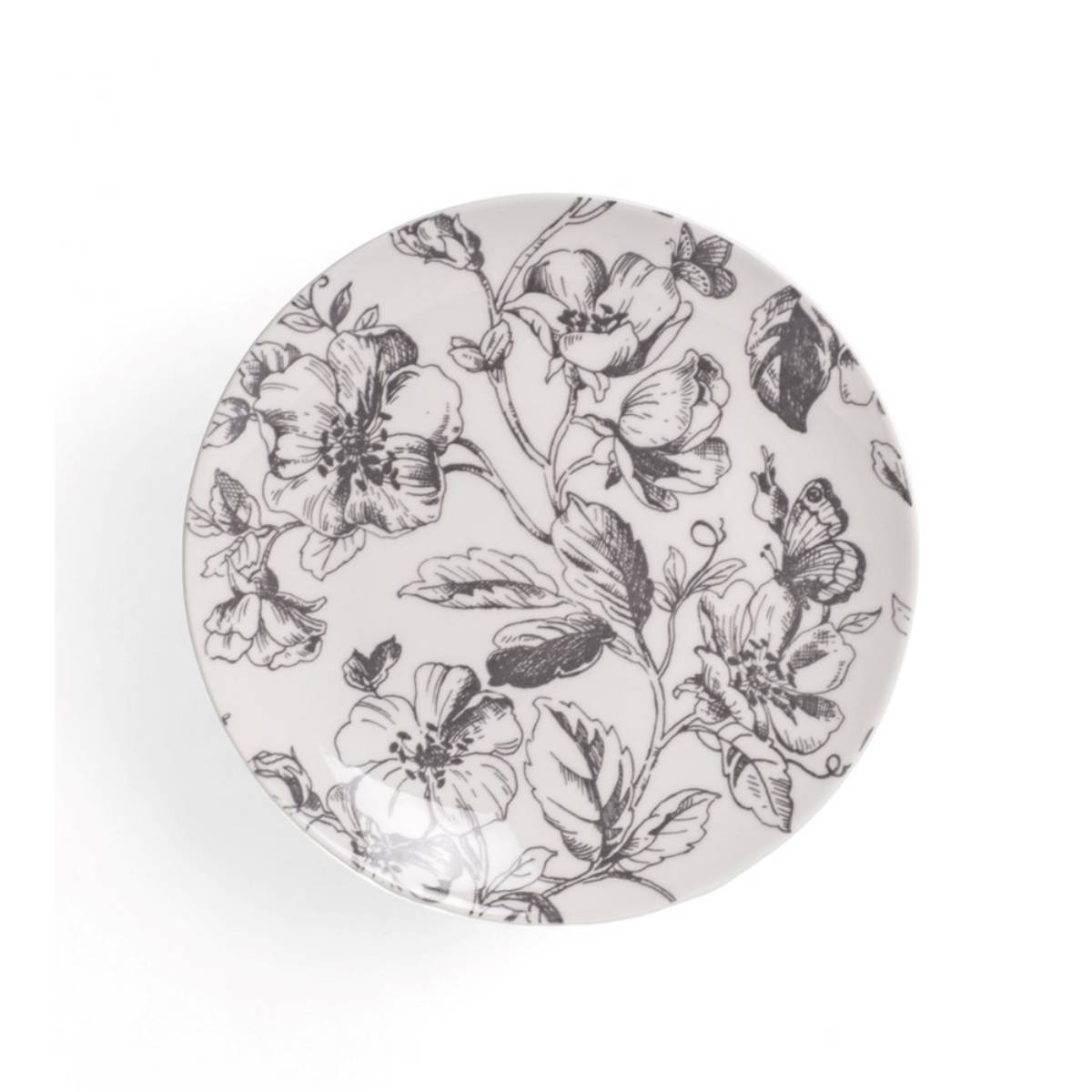 Тарелка десертная CRYSTAR BOTANICA серый 19см CND012