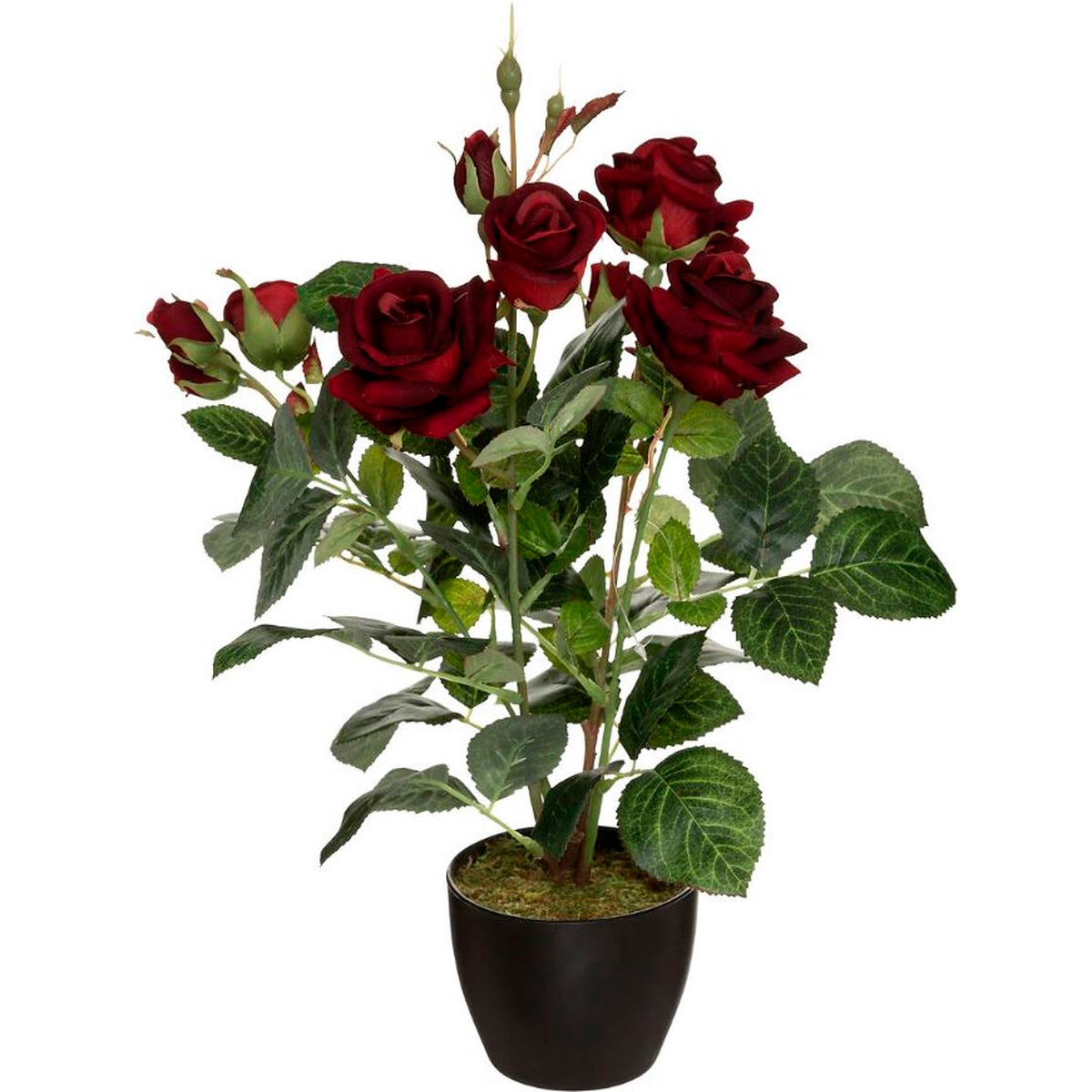 Растение искусственное Atmosphera Розы в горшке 35х46 см 173028
