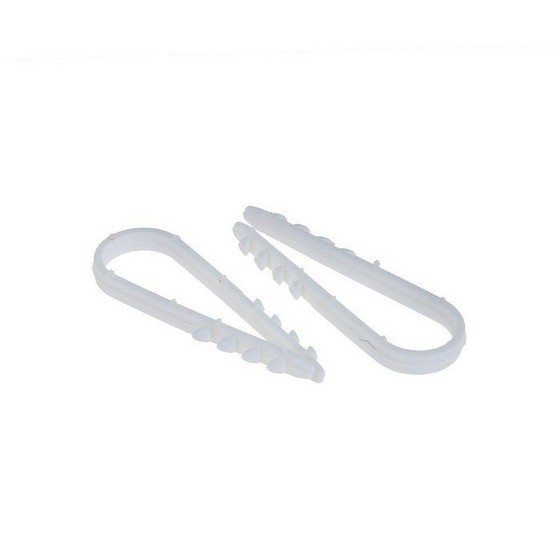 Дюбель-хомут для круглого кабеля 11-18 мм белый (50 шт в пласт. конт.) STARFIX